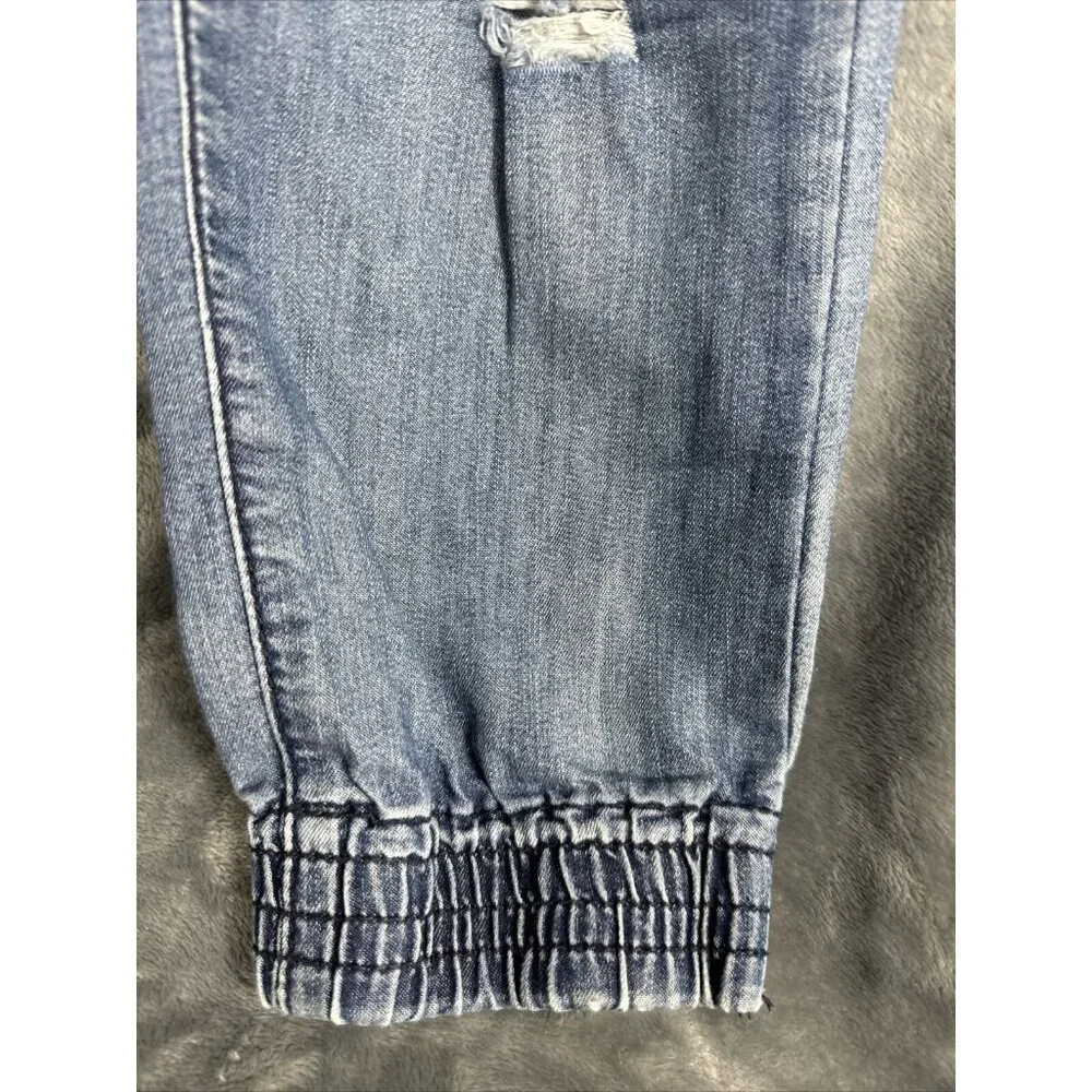Rue 21 Pants Girls Small Distressed Soft Blue Joggers - Picture 5 of 11
